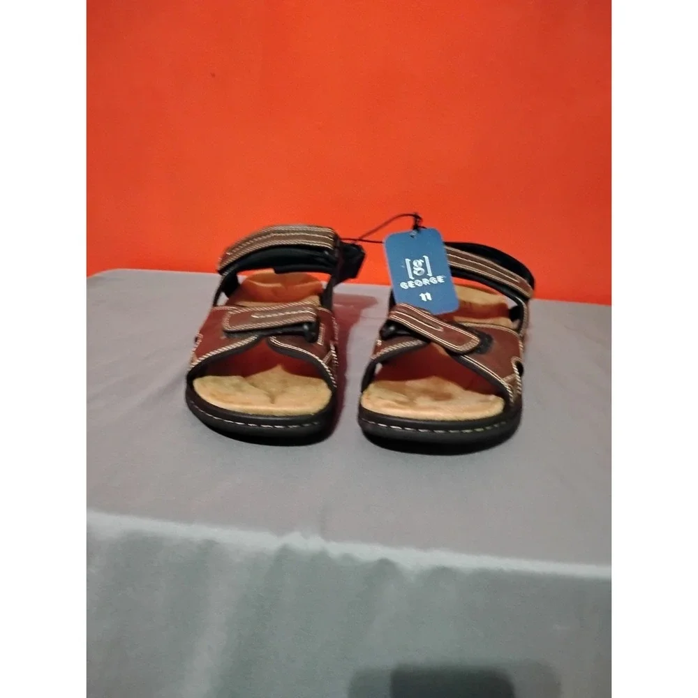 George Mens Comfort‎ Sandals Size 11